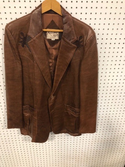 REMY leather jacket(size 42)