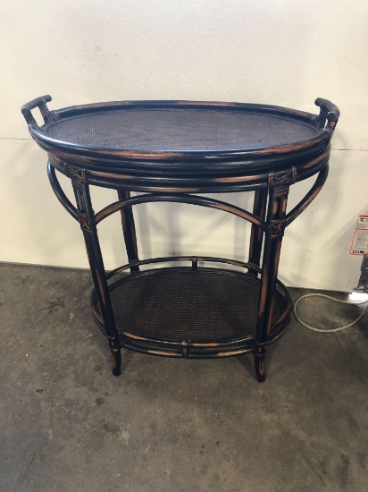 Rattan tea table(removable tray top)