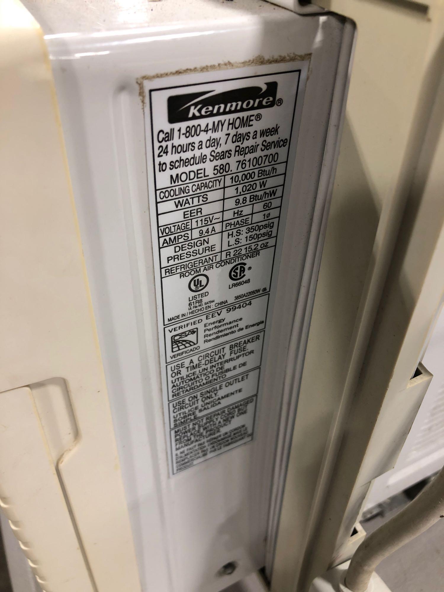 Kenmore 10 000btu Air Conditioner Model 580 76100700
