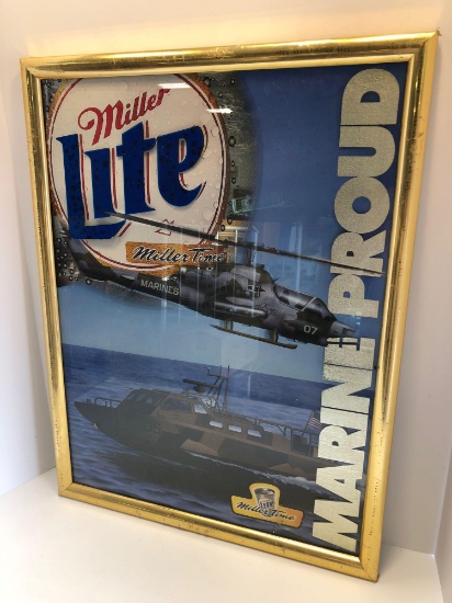 Framed MILLER LITE picture