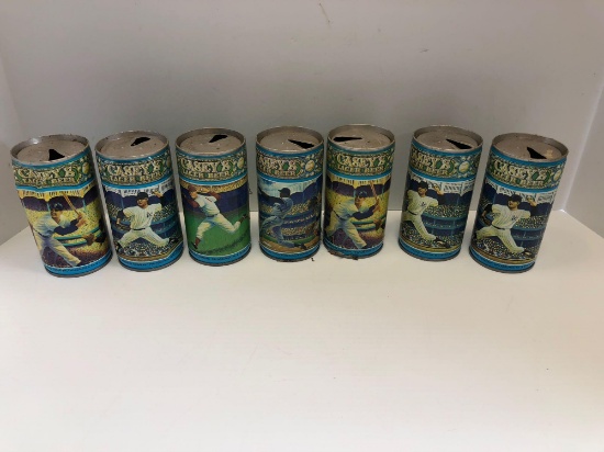 Vintage VALLEY FORGE Brewing Co baseball themed beer cans(CASEY'S LAGER BEER)