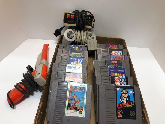 Vintage NINTENDO Games and controllers