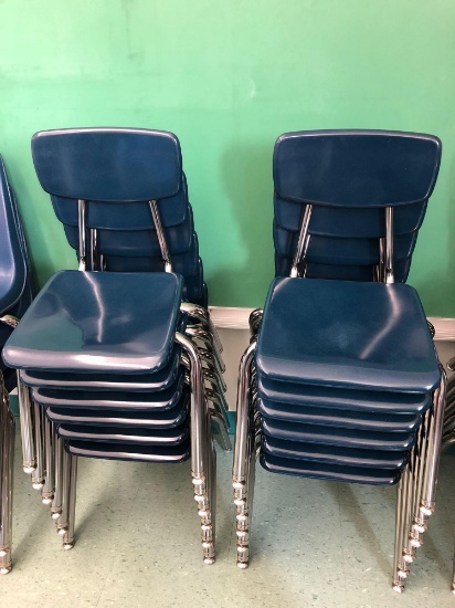 12 children's classroom chairs