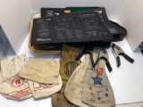 Lead shot bags,gunsmith mats,spring clamps,sling,more
