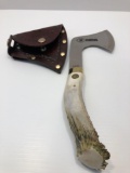 NRA SILVER STAG hatchet/head sheath