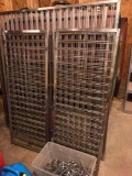 2 free standing wire racks with hooks