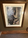 Framed/matted Black Bear family SUMMER SONATA (numbered 502/750);signed Laura Mark-Finberg)