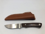 MICHAEL IRIE Colorado Springs 440C Ironwood sheath knife/sheath