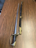 Civil War US model 1850 Foot Officers sword with edge blade, circa 1860