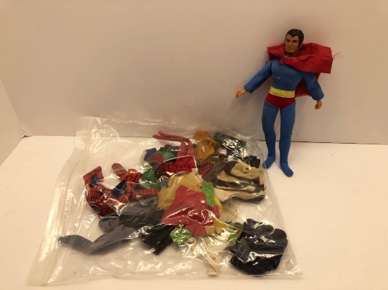 Vintage Superman doll,doll clothes