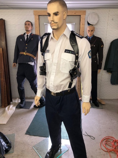 Mannequin with FOREIGN POLICE uniform. Mannequin included.