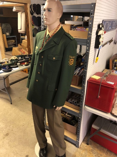 Mannequin with GERMAN POLICE uniform. Mannequin included.