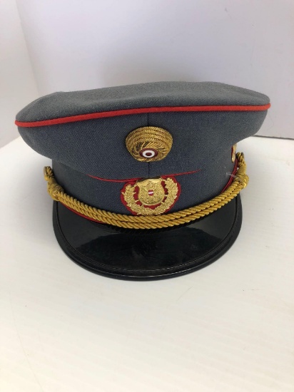 Vintage AUSTRIA Police hat/Metal insignia, gold braid-obsolete