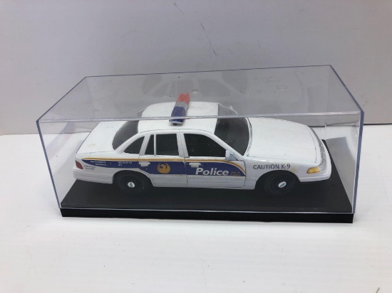 Die cast model PHOENIX POLICE car/display case