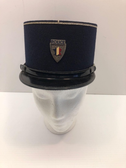 Vintage obsolete FRENCH POLICE cap