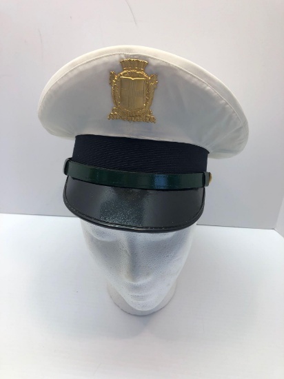 Vintage ITALIAN POLICE Uniform visor hat/badge(Milan Italy)