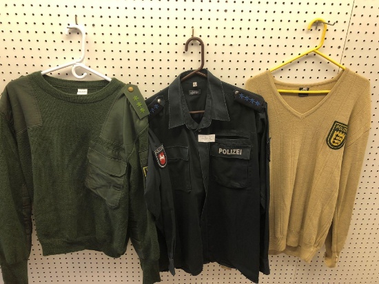 3- GERMAN POLIZEI shirts