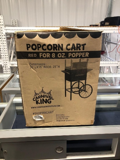 CARNIVAL KING Popcorn cart(#382PM8CART)(NIB)