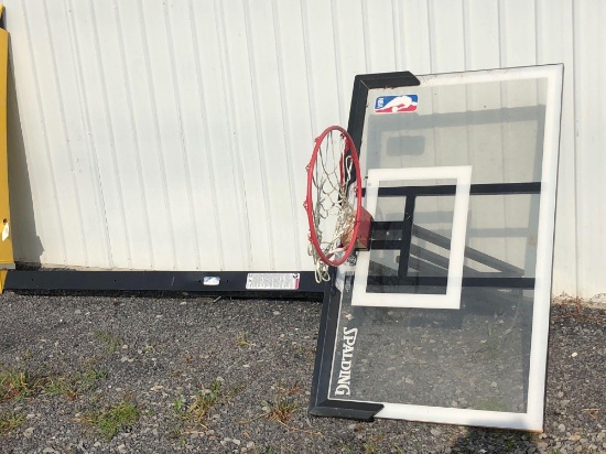 SPALDING adjustable Basketball hoop/backboard
