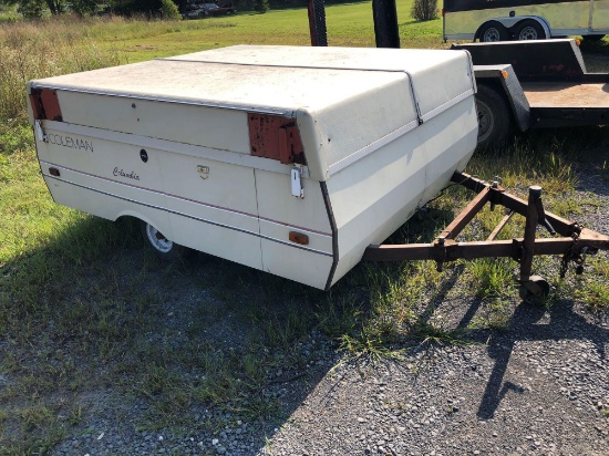 COLEMAN COLUMBIA camper trailer(just shell INSIDE GUTTED)