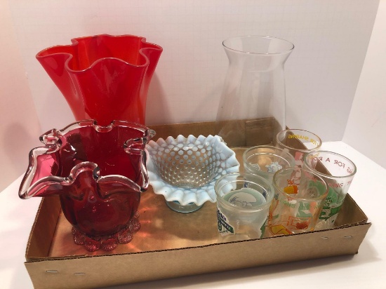 Vases,jelly jar glasses,ARCHIE glasses
