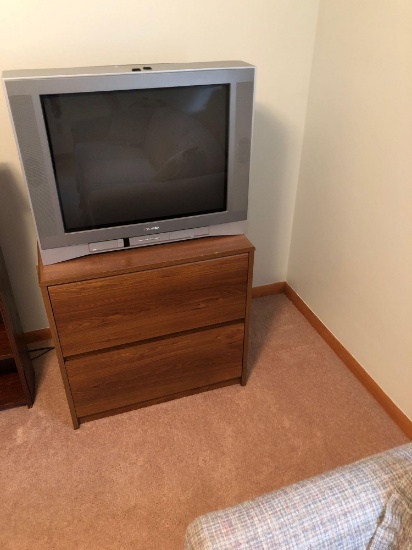 Lateral wooden file cabinet,TOSHIBA 27" TV