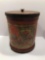 Antique 20 pound wood/cardboard Cinnamon canister by THE HINDS KETCHUM CO.(Labels,NY)