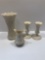 LENOX CHINA ETERNAL pattern(2-candlesticks{1-chipped;photoed},pitcher,vase)(matches lots