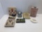 Vintage men's PARIS GARTER boxes(1-contents), beauty Aid boxes and tin,makeup compact