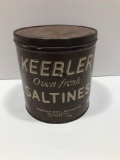 Vintage KEEBLER WEYL BAKING CO. Saltine tin(Philadelphia Pa.)