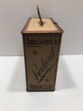 Vintage LORILLARD'S REDICUT TOBACCO lunchbox pail tin