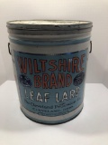 Vintage WILTSHIRE BRAND LEAF LARD can(50lb)(Cleveland,Ohio)