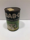 Vintage BAB-O CLEANSER can(unopened;can not ship liquids and chemicals)