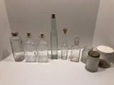 Vintage bottles and jars