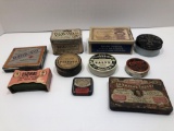 Vintage advertising tins