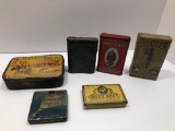 Vintage tobacco advertising tins and boxes