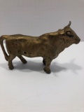Vintage cast iron bull