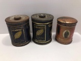 Vintage advertising tobacco tins