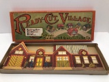 Vintage PUTZ style READY CUT VILLAGE(5- buildings in one box)