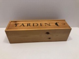 Wooden YARDEN WINE box/slide lid