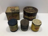 Vintage advertising tobacco tins