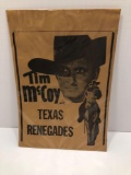 Vintage advertising TIM MCCOY in TEXAS RENEGADES