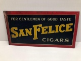Vintage metal SAN FELICE CIGAR advertising sign