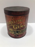 Vintage RODDA SPARKLING GEMS Candy tin(Lancaster Pa.)