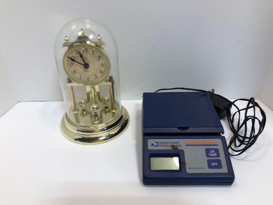 United States Postal Service electronic scale,ELGIN AMERICAN mantle clock