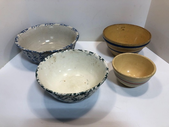 Vintage stoneware bowls