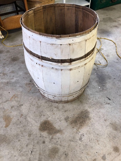 Vintage wooden barrel