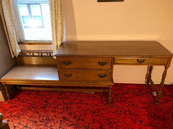 Vintage HEYWOOD WAKEFIELD desk/dresser combination