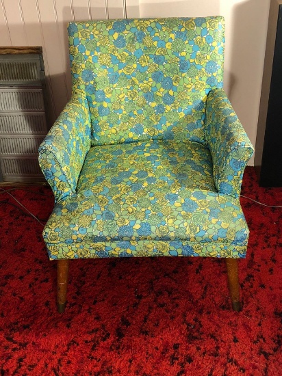 Vintage vinyl covered chair