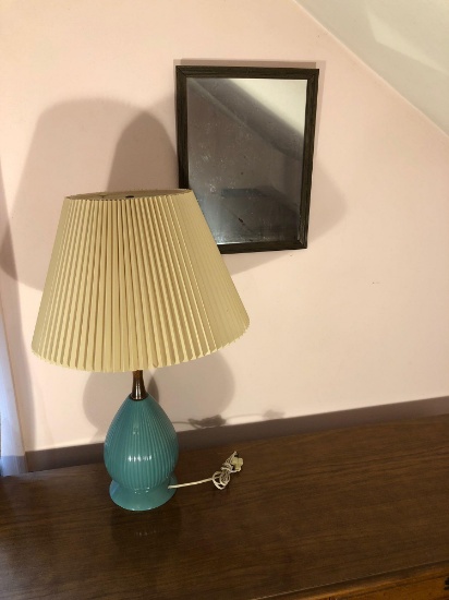 Ceramic table lamp,wall mirror